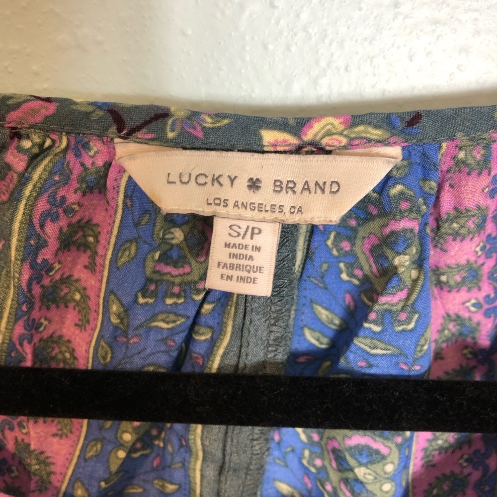 Lucky Brand Multicolored Patterned Boho Peasant B… - image 3